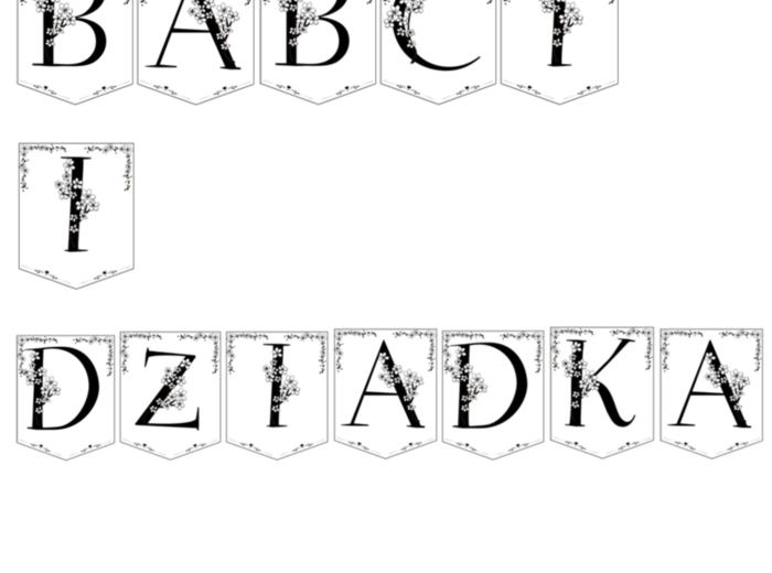 Girlanda z okazji dnia Babci i Dziadka