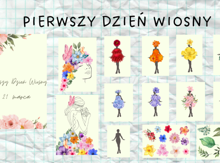 Pierwszy Dzień Wiosny- kwieciste plakaty