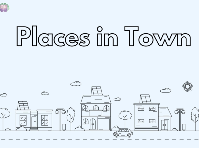 🏙️ Places in Town – dopasuj i ucz się (32 strony)