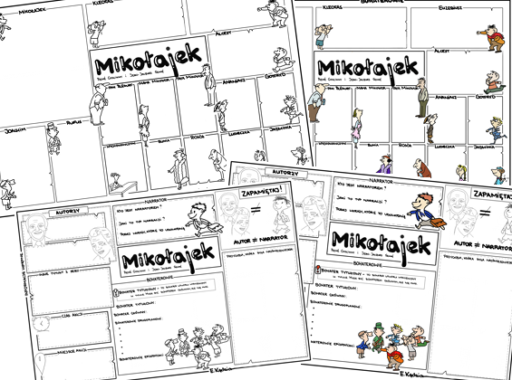 "Mikołajek" - 2 karty (pusta i uzupełniona)