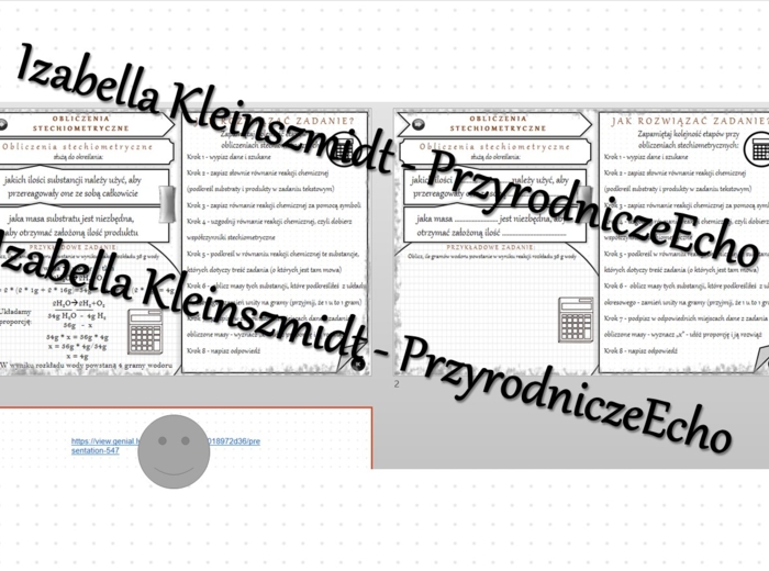 Minizestaw na temat „Obliczenia stechiometryczne” – sketchnotka + karta pracy w power point + gratisowy link do prezentacji multimedialnej niekomercyjnej wykonanej w genial.ly do indywidualnego pobrania i użycia do celów niekomercyjnych. Chemia 7, „Ważne