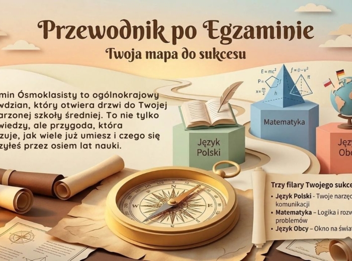 Egzamin Ósmoklasisty - przewodnik dla ucznia (gazetka/prezentacja)