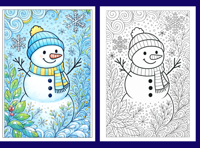 ❄️🎄Zimowe Kolorowanki w Stylu Zentangle – idealne do relaksu i twórczej zabawy! - 36 szt.🎄 - zima