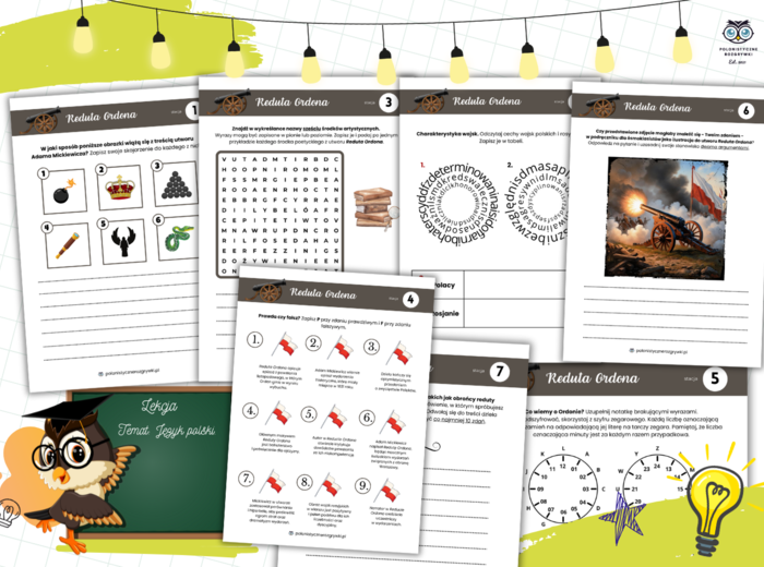 Reduta Ordona. Stacje zadaniowe. Lektura obowiązkowa