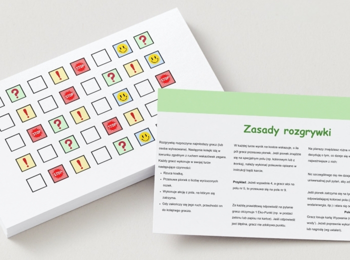 Gra planszowa „Ekologiczne wyzwania”