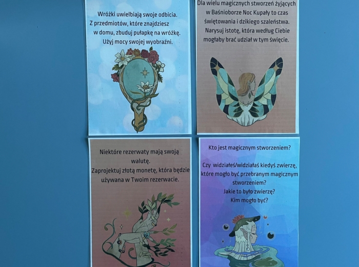 Baśniobór - stacje zadaniowe - zadania do lektury