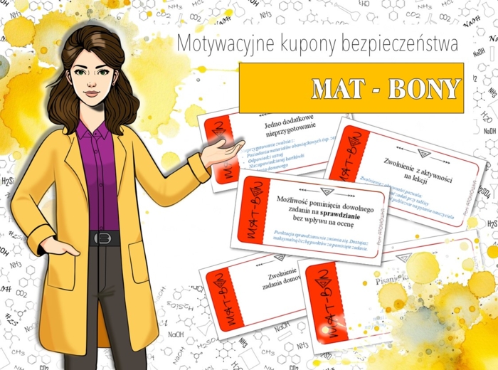 Klasa 1,2,3,4,5,6,7,8. Matematyka - MAT-BONY. Motywacyjne kupony bezpieczeństwa.