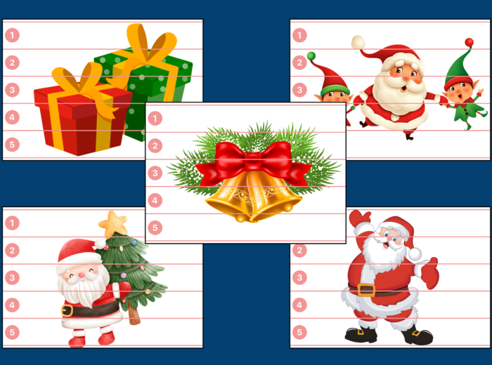 BOŻE NARODZENIE – puzzle – biblioteka – świetlica – przedszkole – 10 wersji