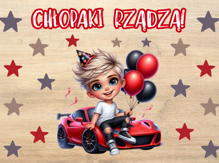 💥🎉 DEKORACJA DZIEŃ CHŁOPAKA - CHŁOPAKI RZĄDZĄ🚀⚡