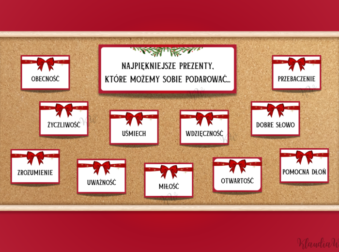 „Najpiękniejsze prezenty, które możemy sobie podarować...” - świąteczna gazetka szkolna