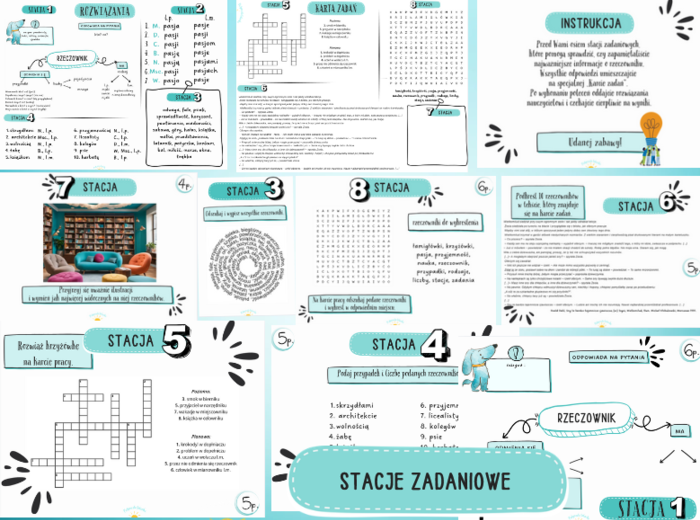 Rzeczownik-stacje zadaniowe
