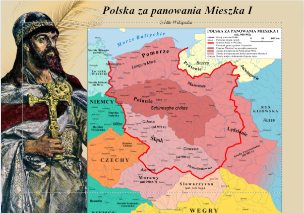 Chrzest Polski- piękna gazetka+prezentacja