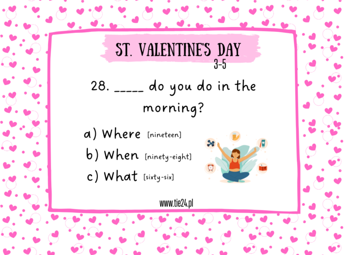 Valentine's Day - colour coding