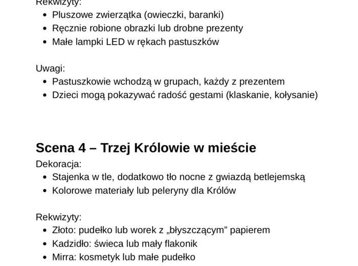 Pakiet na Jasełka w super cenie