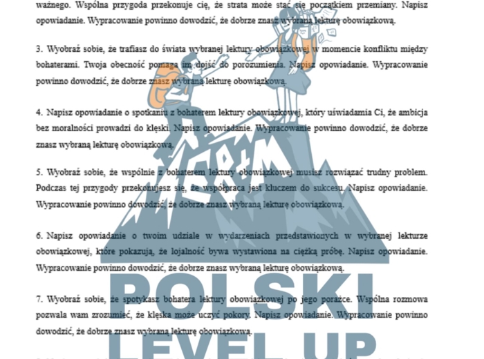 40 tematów opowiadań_Polski Level Up