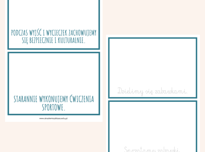 KLASOWY KODEKS ZACHOWANIA/ KLASOWE ZASADY ZACHOWANIA