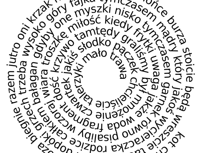 Spirala wyrazowa - język polski