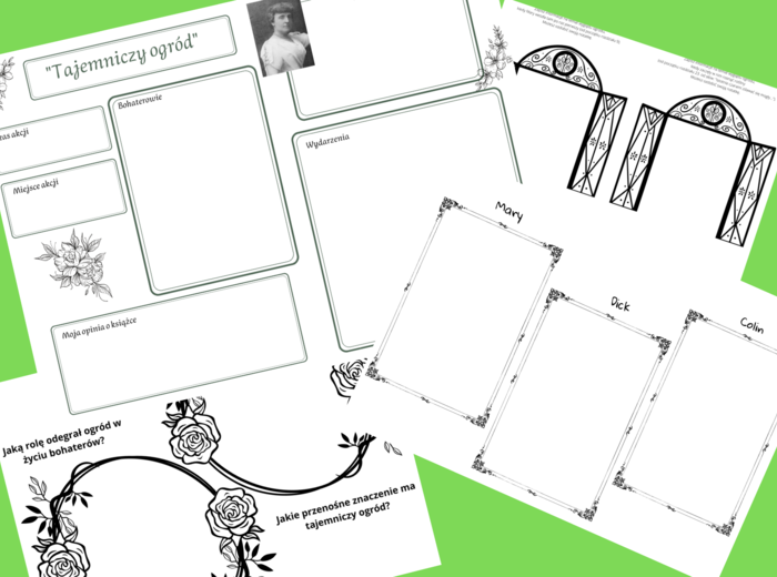 "Tajemniczy ogród" - karty pracy