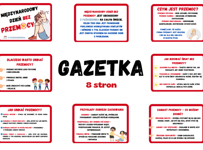 Międzynarodowy Dzień Bez Przemocy - GAZETKA