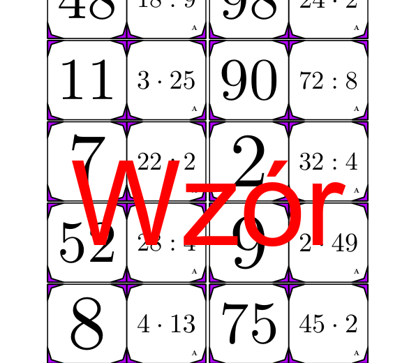 Domino - Mnożenie i dzielenie do 100 | matematyka