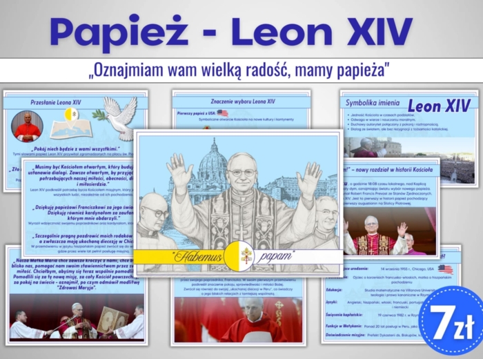 NOWY PAPIEŻ - LEON XIV - gazetka informacyjna