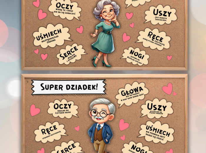 SUPER BABCIA, SUPER DZIADEK! - Gazetka szkolna/dekoracja