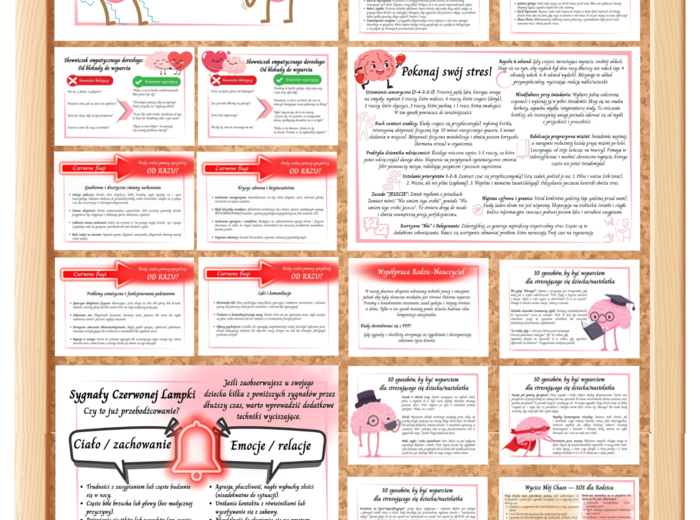 Gazetka + poradnik dla rodziców + ulotki - dla psychologa, pedagoga, wychowawcy, pedagoga specjalnego "Stres"