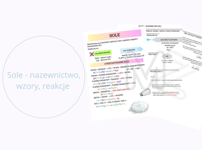 Sole - notatka dla ucznia