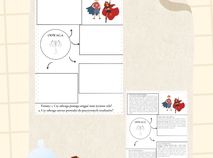 Motyw odwagi + odpowiedzi język polski egzamin ósmoklasisty