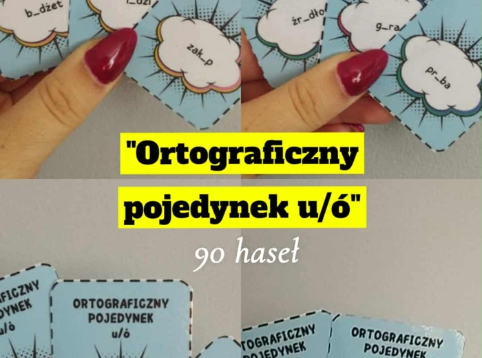 "Ortograficzny pojedynek - u/ó" - 90 haseł