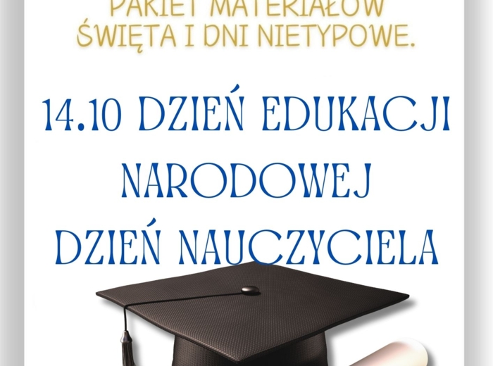 PAKIET MATERIAŁÓW NA PAŹDZIERNIK WEDŁUG KALENDARZA ŚWIĄT I DNI NIETYPOWYCH.