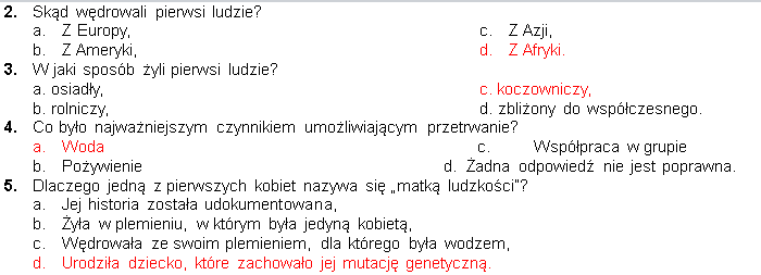 Pradzieje człowieka - pakiet kart pracy