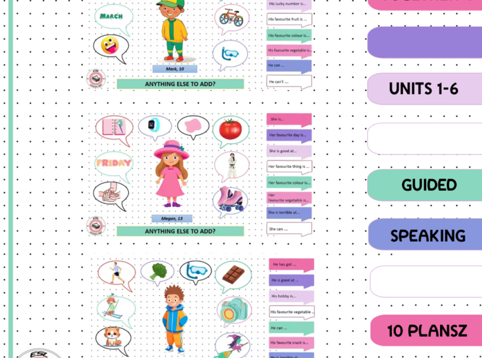 TOGETHER 4 - UNITS 1-6 - SPEAKING ACTIVITY