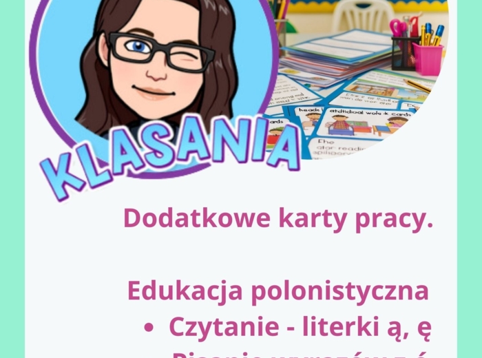 Dodatkowe karty pracy- klasa 1 - marzec 1
