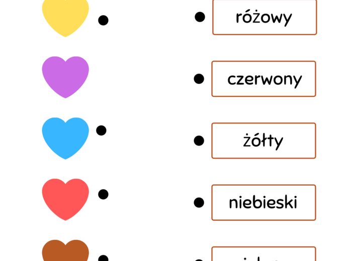nauka nazw kolorów - język polski jako obcy