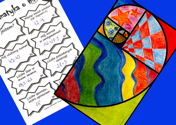 Matematyka o mnie – Poznajmy się – Złota Spirala Fibonacciego - DARMOWE