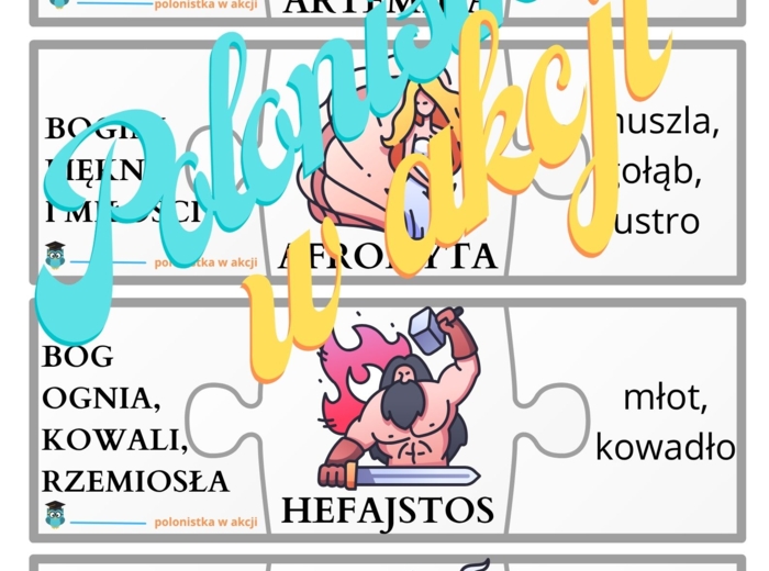 Bogowie greccy - puzzle