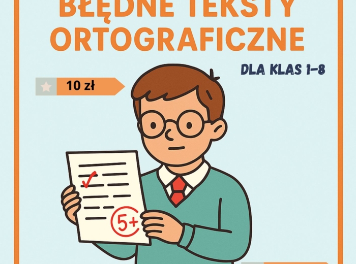 Pakiet „Dziecko jako nauczyciel” – Błędne Teksty Ortograficzne