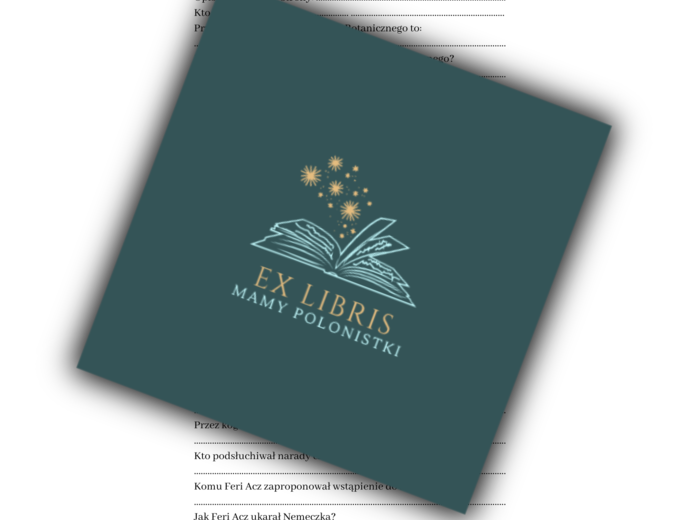 Zakładka lekturowa - ,,Chłopcy z Placu Broni"