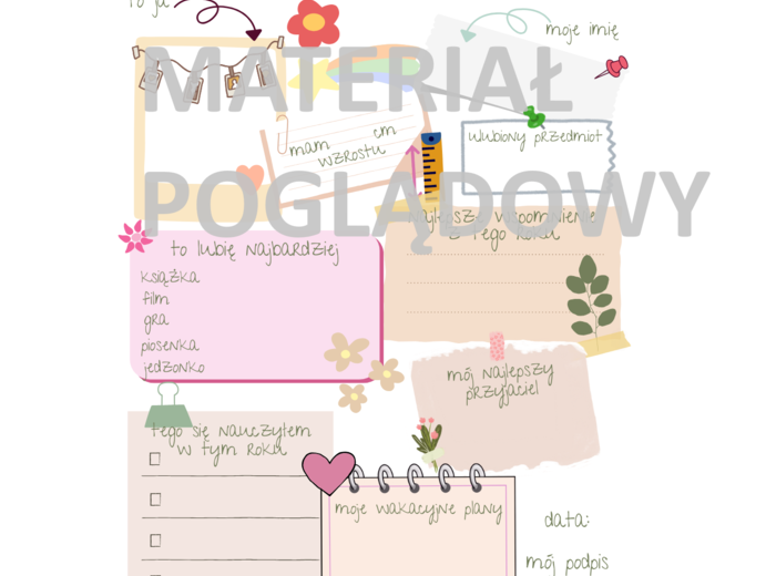 Zakończę roku szkolnego. Kapsuła czasu - podsumowanie roku klasy 1-8