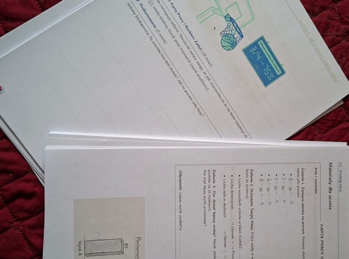Matematyka konkretna - Procenty z pasją - część 2  - Metoda Montessori w szkole podstawowej i ponadpodstawowej