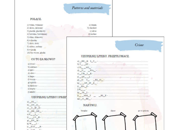 Brainy 7 unit 2 karty pracy słownictwo