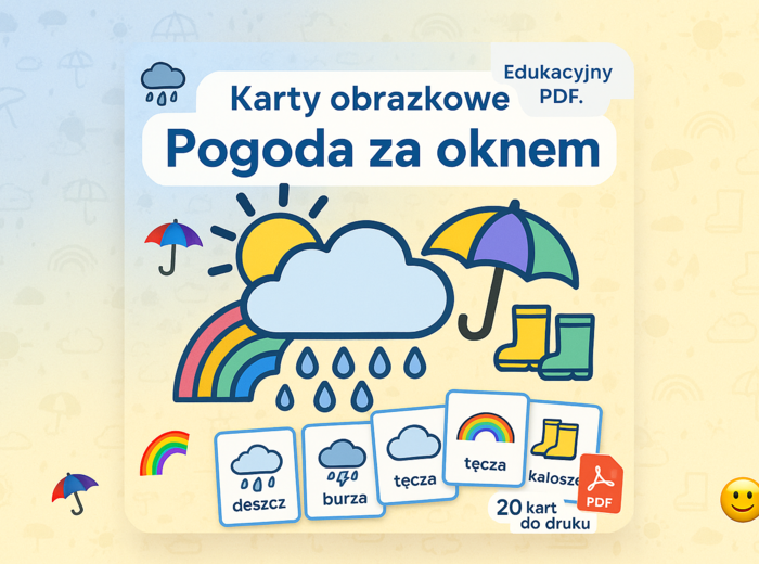 Karty obrazkowe: „Pogoda za oknem”