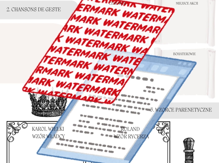 📒Notatnik maturalny – Średniowiecze (wprowadzenie, Bogurodzica, Lament Świętokrzyski, Rozmowa mistrza Polikarpa ze śmiercią, Pieśń o Rolandzie)