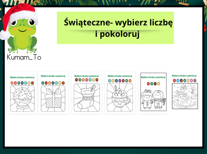 Świąteczne kolorowanki