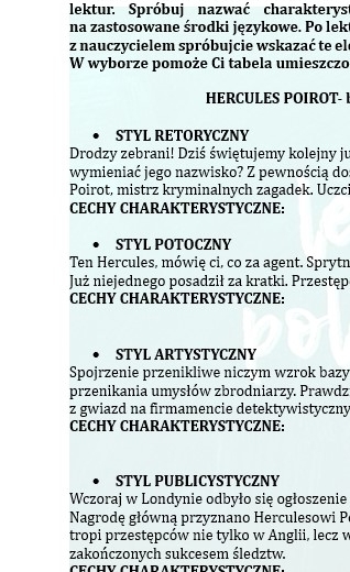 STYLE WYPOWIEDZI - MATERIAŁ DLA UCZNIÓW KLAS 7-8