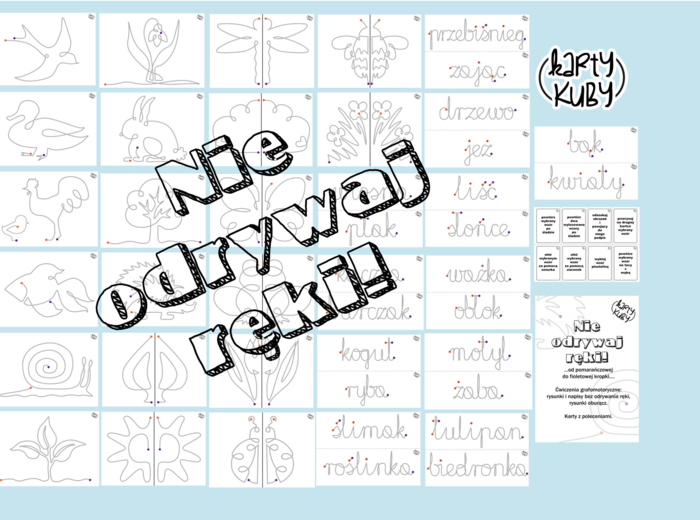 Nie odrywaj ręki od pomarańczowej do fioletowej kropki