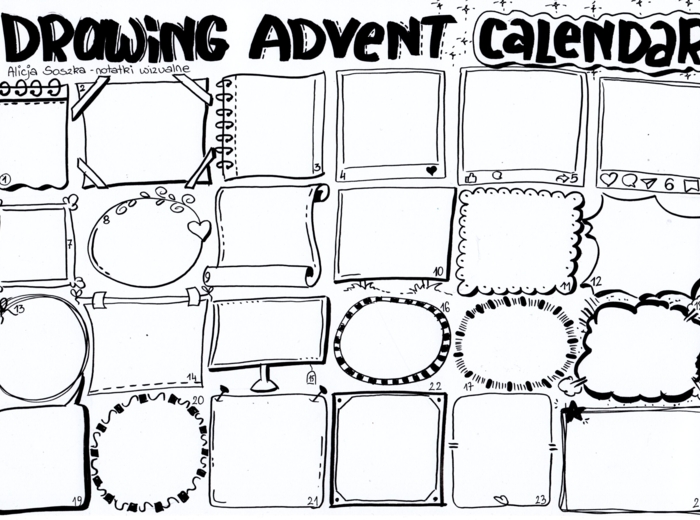 🎁 Kalendarz Adwentowy - Zlotynauczyciel.pl i Alicja Soszka - notatki wizualne