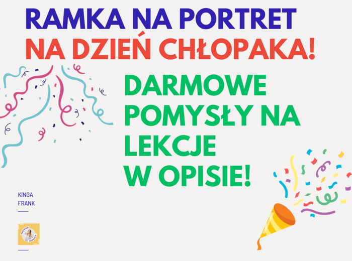 🎉 Gotowa karta z ramką do druku na Dzień Chłopaka! 🎉 DARMOWE POMYSŁY NA ZAJĘCIA W OPISIE!!!