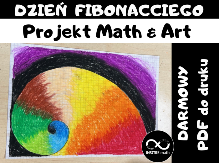 23 listopada, Dzień Fibonacciego. Fibonacci - Prostokąt Fibonacciego i Spirala Fibonacciego. Projekt matematyczno-artystyczny.